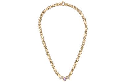 Collana con ametista e pietre - Asta Preziosi