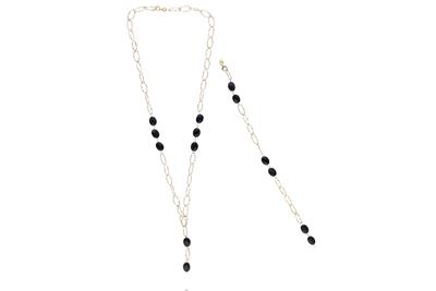 Collana e bracciale con pietre - Asta Preziosi