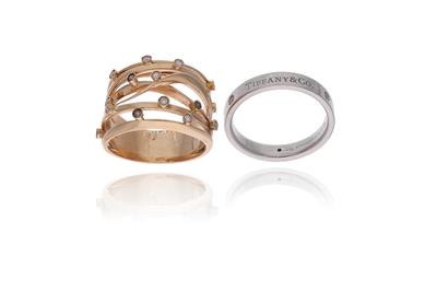 Due anelli con diamanti - Asta Preziosi