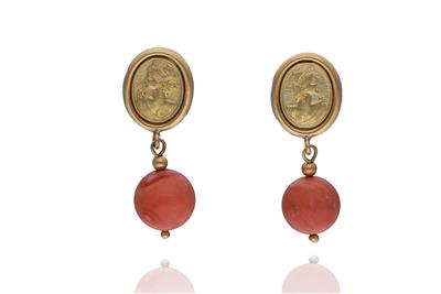 Orecchini con coralli - Asta Preziosi