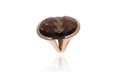 Anello con quarzo fume' - Asta Preziosi