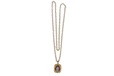 Collana e ciondolo con quarzo - Asta Preziosi