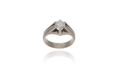 Anello con diamante - Asta Preziosi
