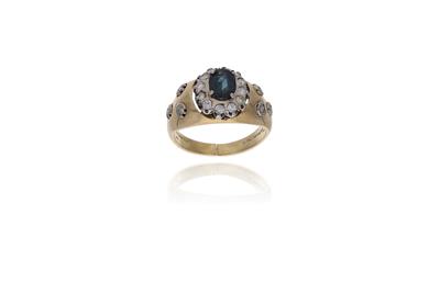 Anello con zaffiro e diamanti - Asta Preziosi