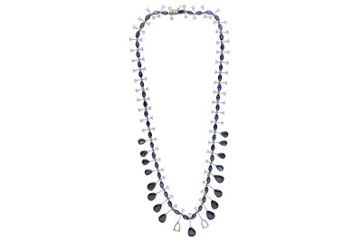 Collana con zaffiri e diamanti - Asta Preziosi