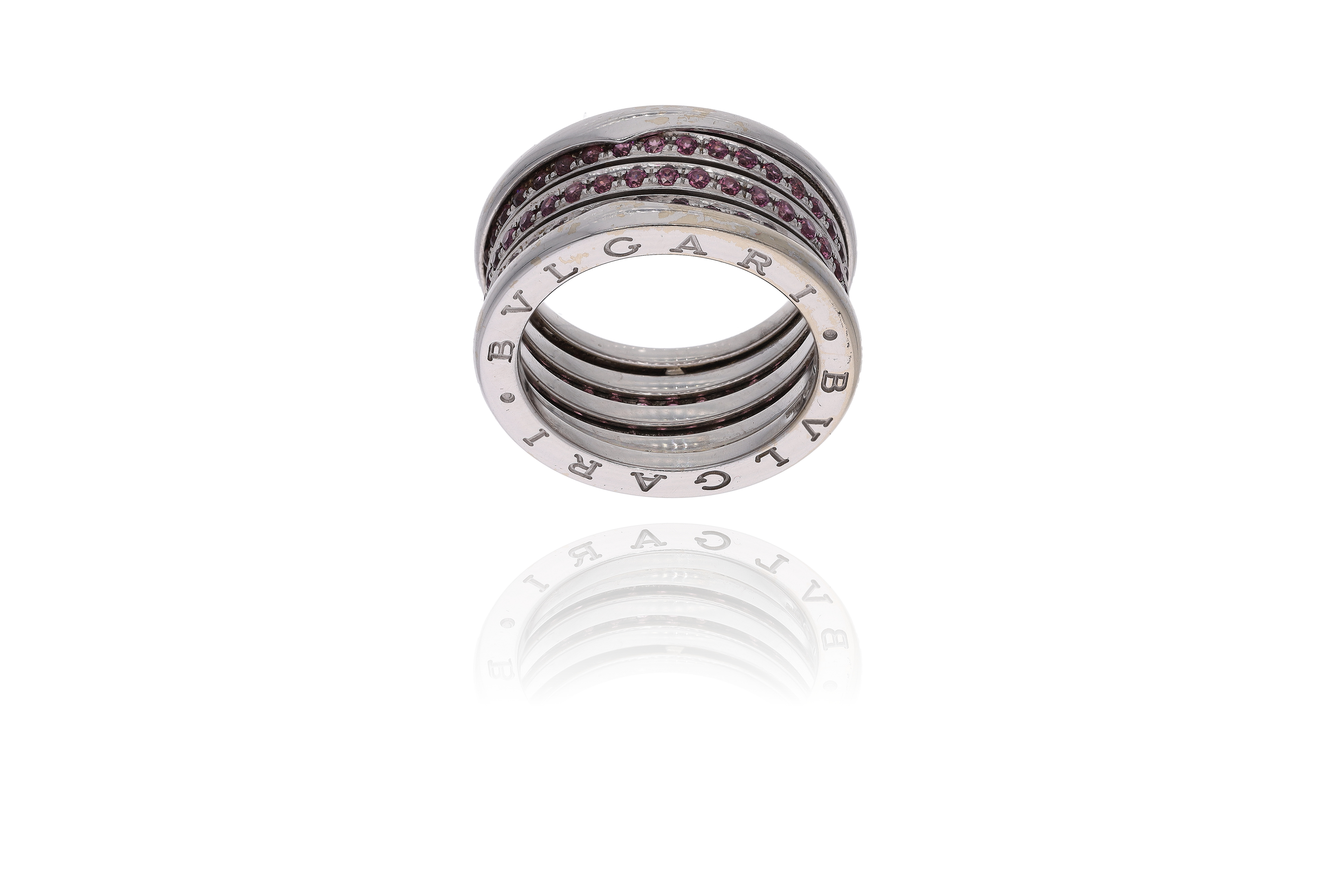 Bulgari, anello B.zero1 con rodoliti - Asta Preziosi