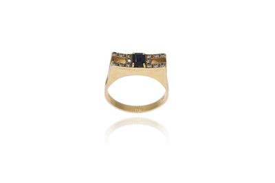 Anello con zaffiro e diamanti - Asta Preziosi Anello con zaffiro e diamanti - Asta Preziosi