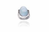 Anello con pietra naturale e diamanti - Asta Preziosi Anello con pietra naturale e diamanti - Asta Preziosi