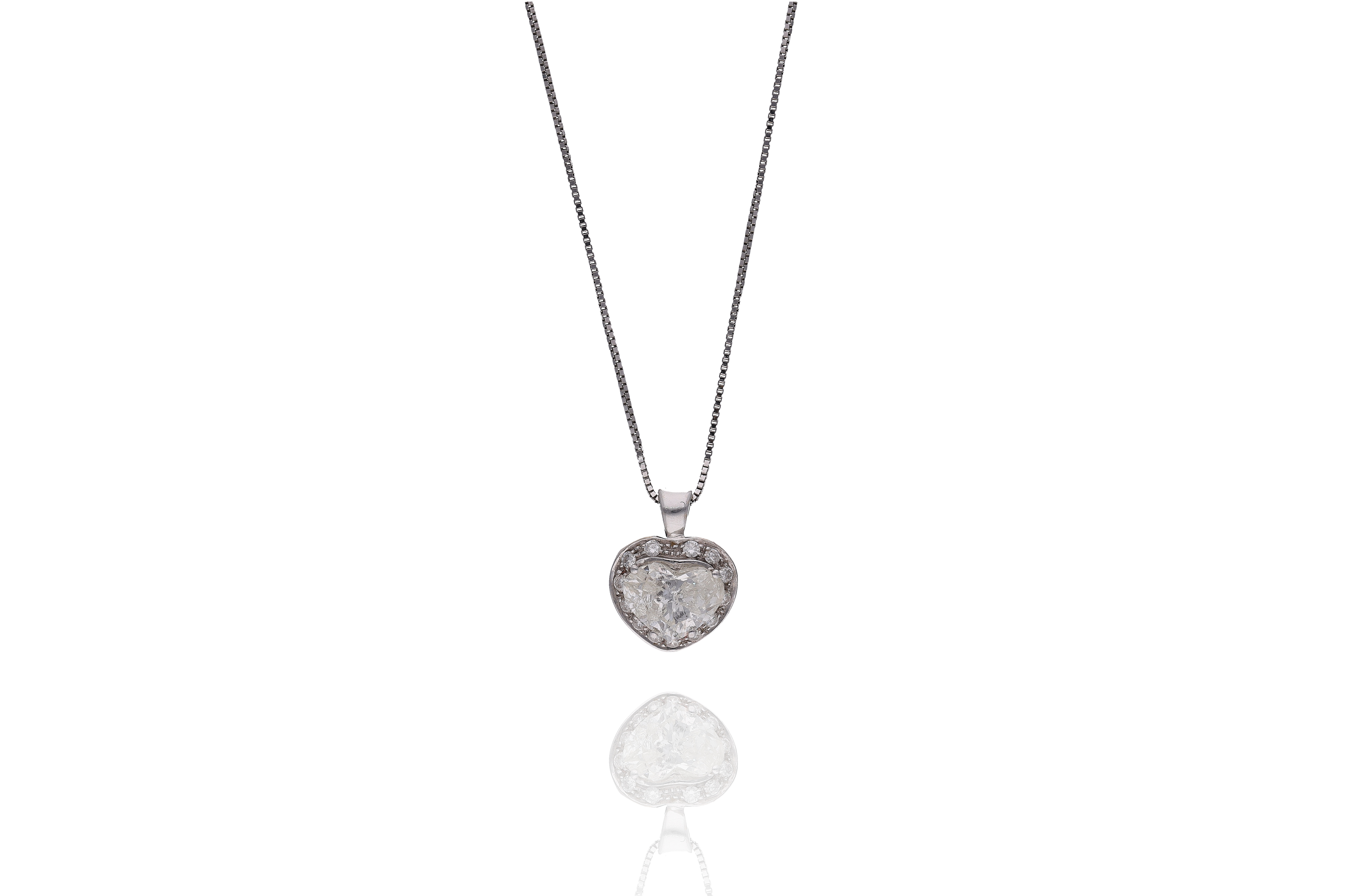 Collana e ciondolo con diamanti - Asta Preziosi