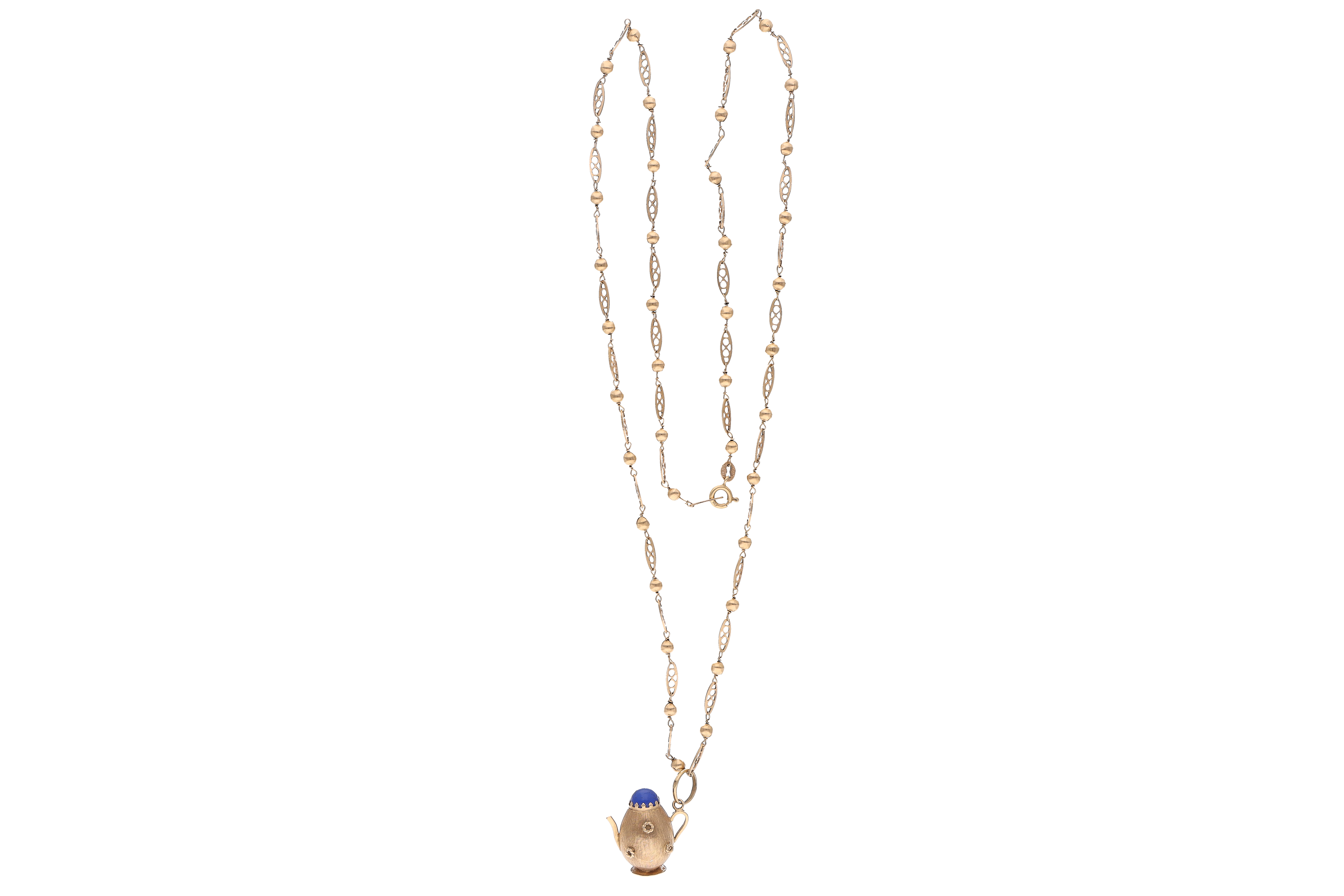 Collana e ciondolo con pietra - Asta Preziosi
