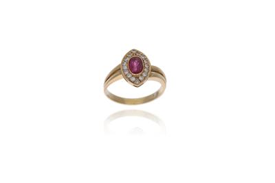 Anello con rubino e diamanti - Asta Preziosi Anello con rubino e diamanti - Asta Preziosi