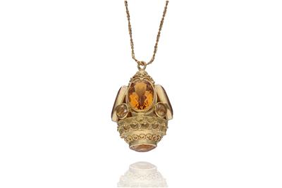 Collana con ciondolo e quarzi - Asta Preziosi