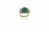 Anello con smeraldo e diamanti - Asta Preziosi Anello con smeraldo e diamanti - Asta Preziosi