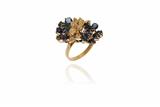 Anello con zaffiri e diamanti - Asta Preziosi