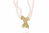 Collana di perle con diamanti - Asta Preziosi