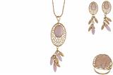 Parure con quarzi rosa - Asta Preziosi Parure con quarzi rosa - Asta Preziosi
