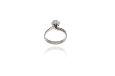 Anello con diamante - Asta Preziosi