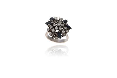 Anello con diamanti e zaffiri - Asta Preziosi