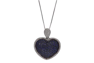 Collana con diamanti e pietre - Asta Preziosi