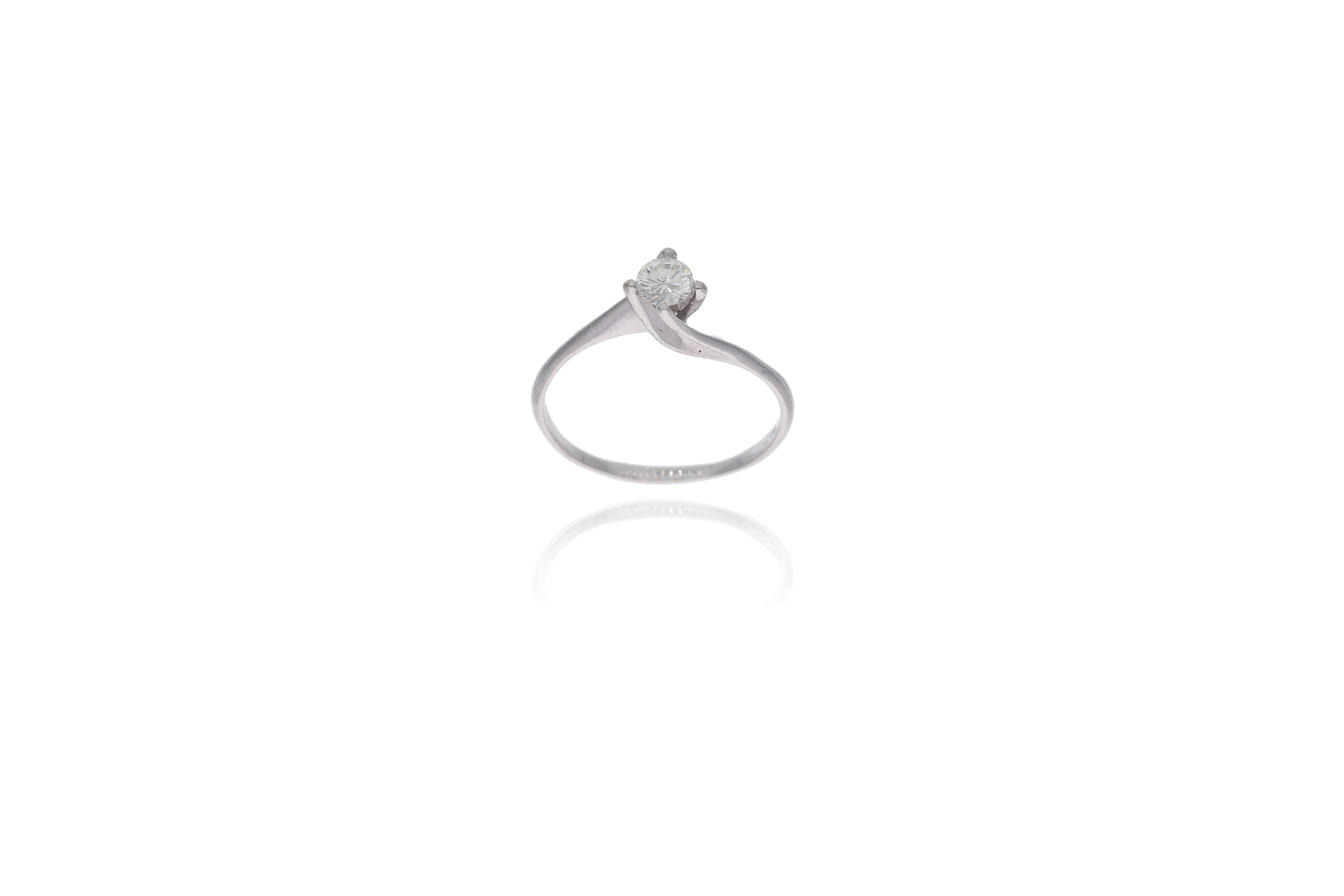 Anello con diamante - Asta Preziosi