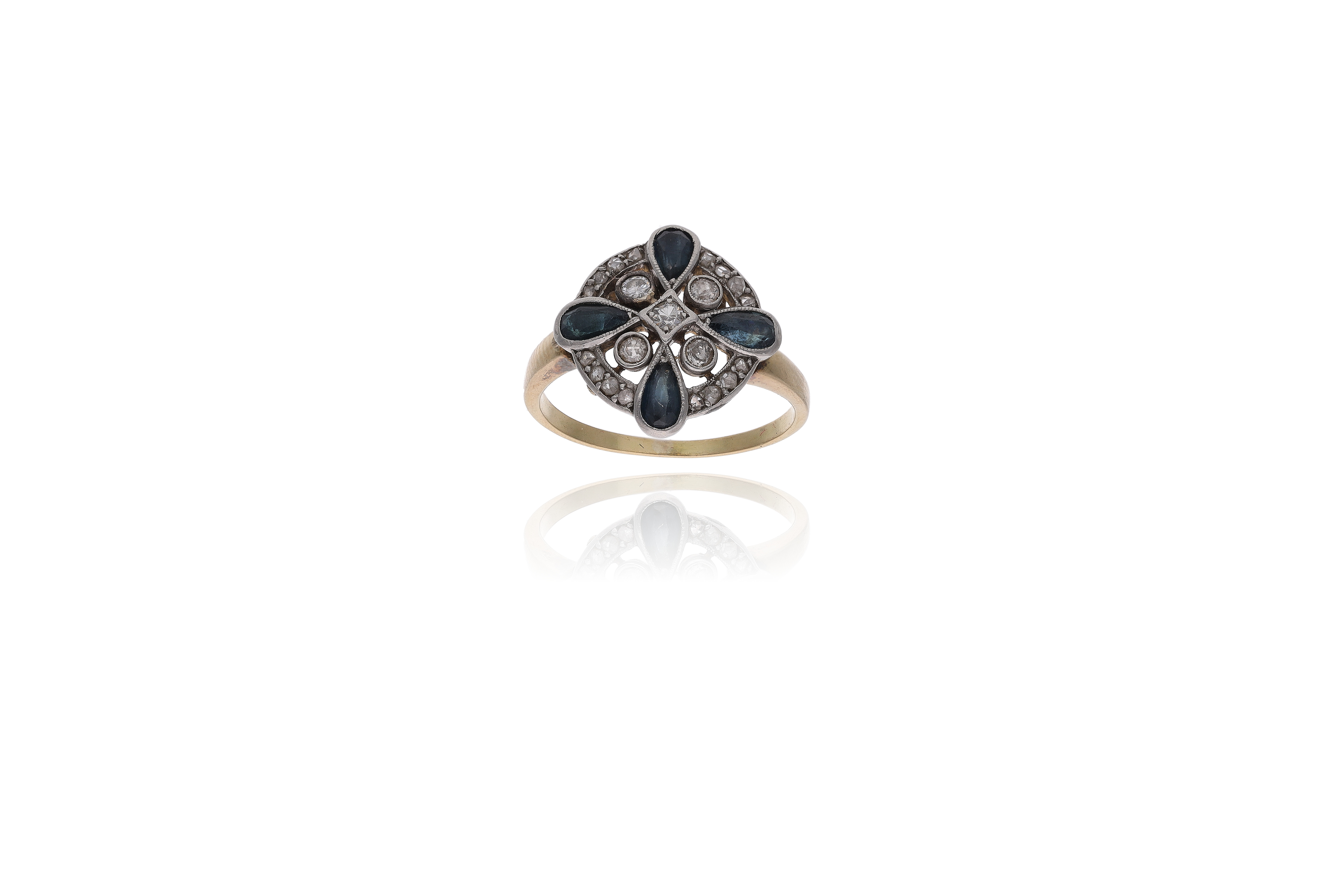 Anello con diamanti e zaffiri - Asta Preziosi
