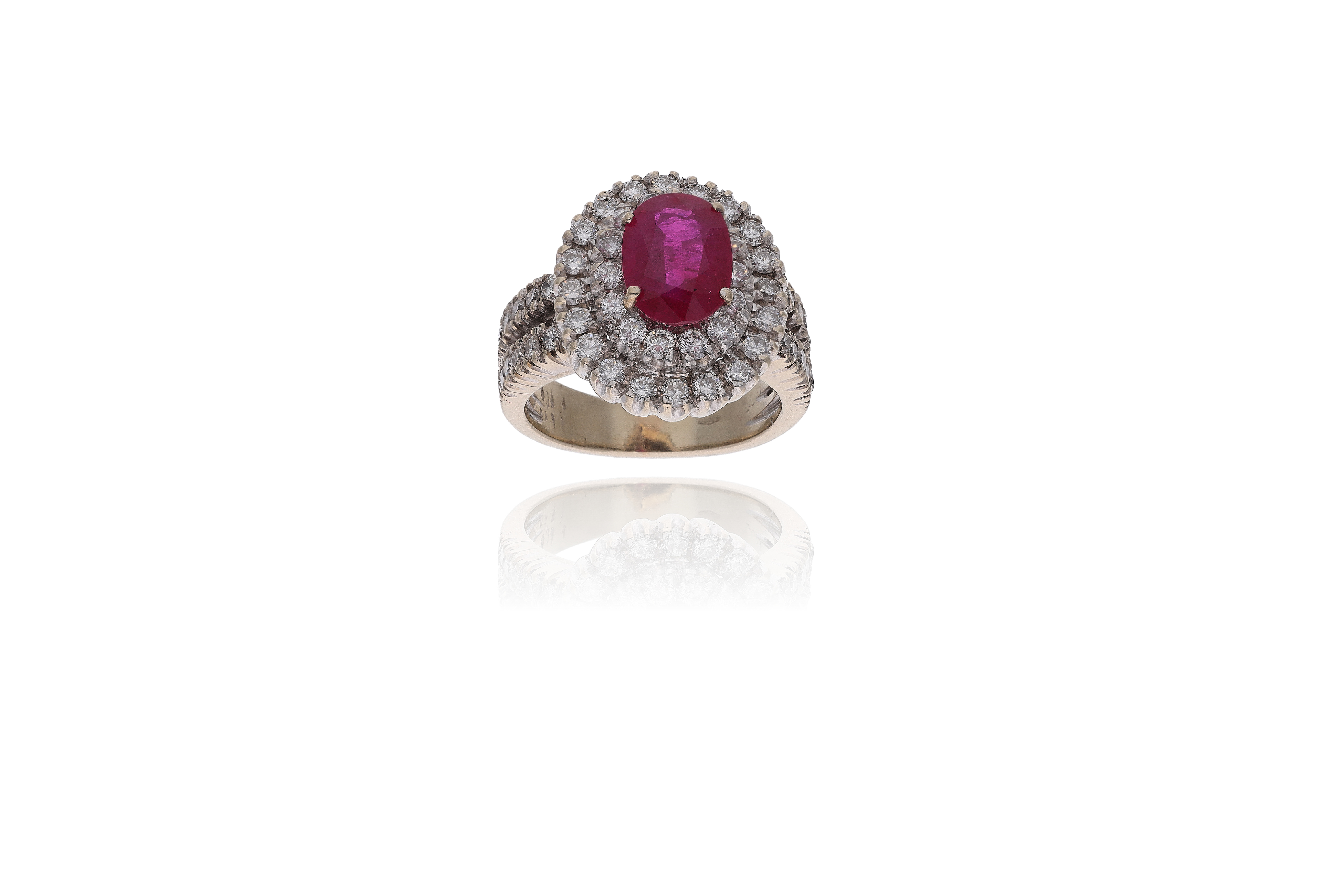 Anello con rubino e diamanti - Asta Preziosi