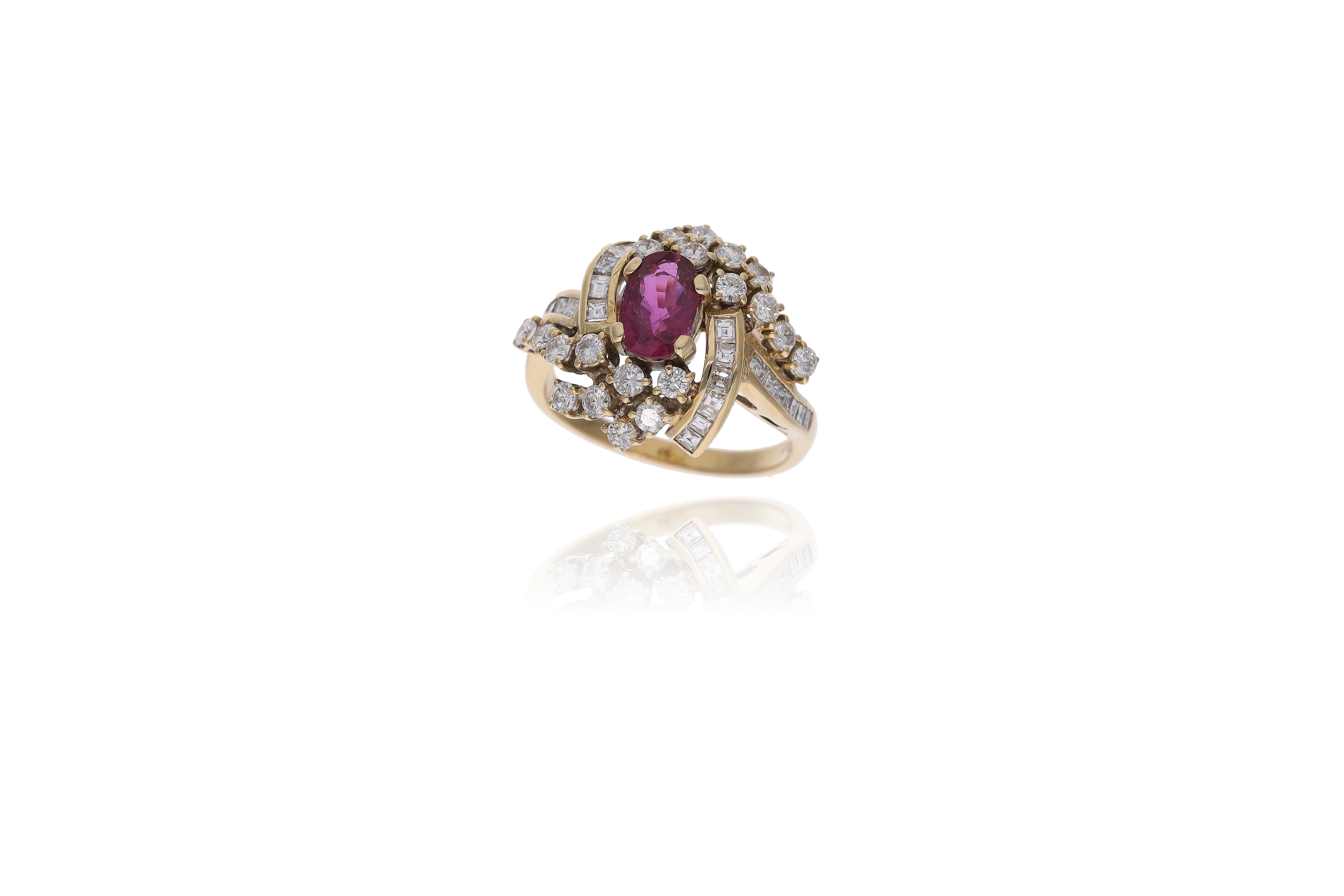 Anello con rubino e diamanti - Asta Preziosi