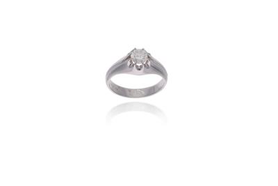 Anello con diamante - Asta Preziosi