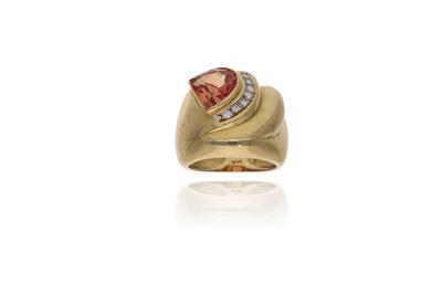 Anello con diamanti e pietra - Asta Preziosi Anello con diamanti e pietra - Asta Preziosi