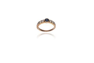 Anello con zaffiro e diamanti - Asta Preziosi Anello con zaffiro e diamanti - Asta Preziosi