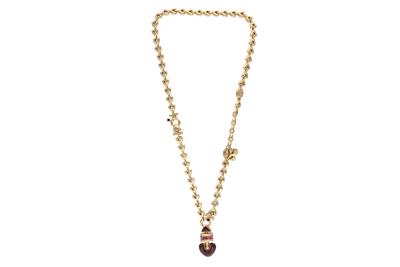 La Nouvelle Bague, collana con granati, pietre e smalti - Asta Preziosi La Nouvelle Bague, collana con granati, pietre e smalti - Asta Preziosi