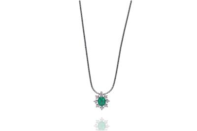 Nardelli, collana con smeraldo e diamanti - Asta Preziosi Nardelli, collana con smeraldo e diamanti - Asta Preziosi