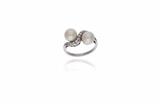 Anello con perle e diamanti - Asta Preziosi Anello con perle e diamanti - Asta Preziosi