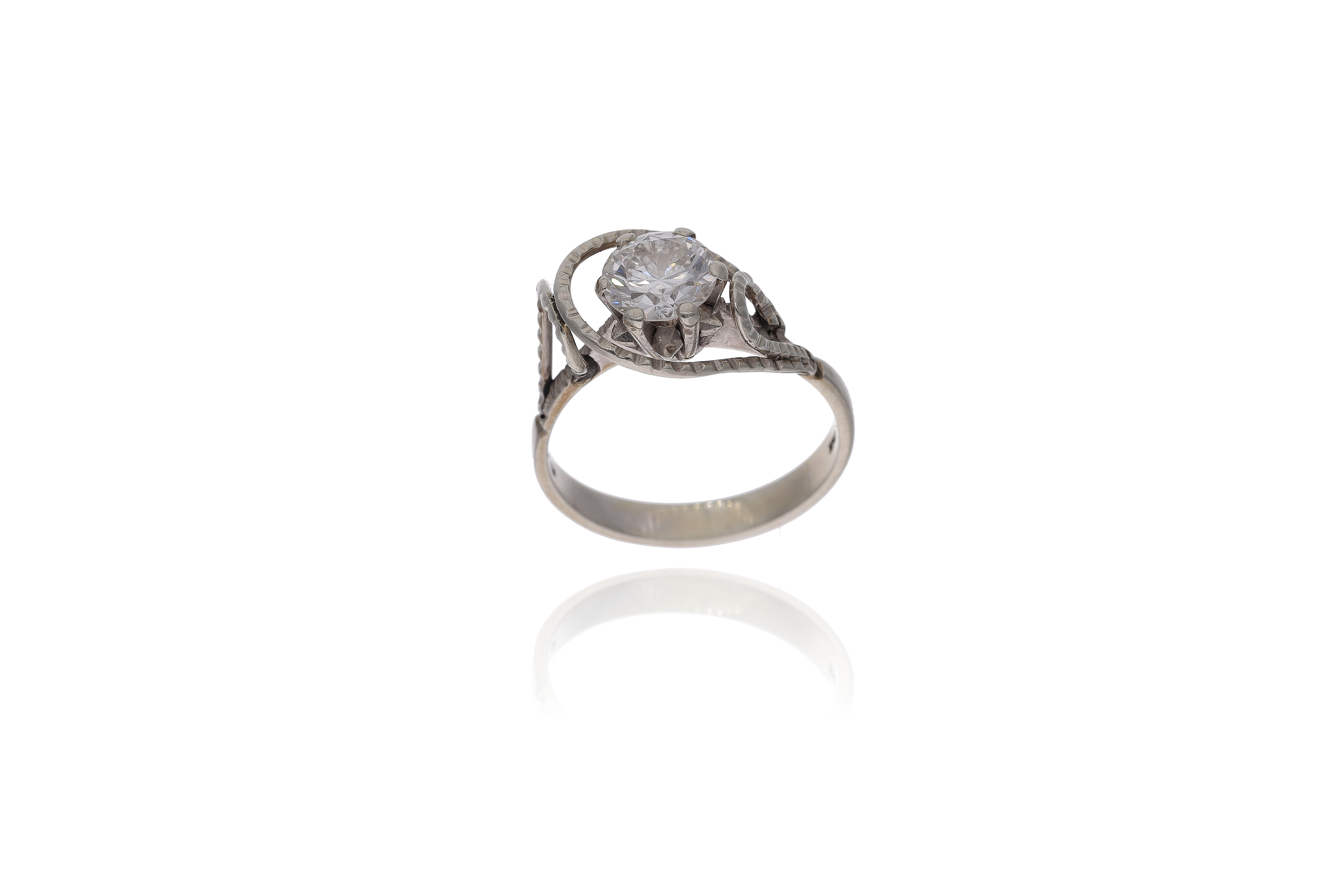 Anello con diamante - Asta Preziosi