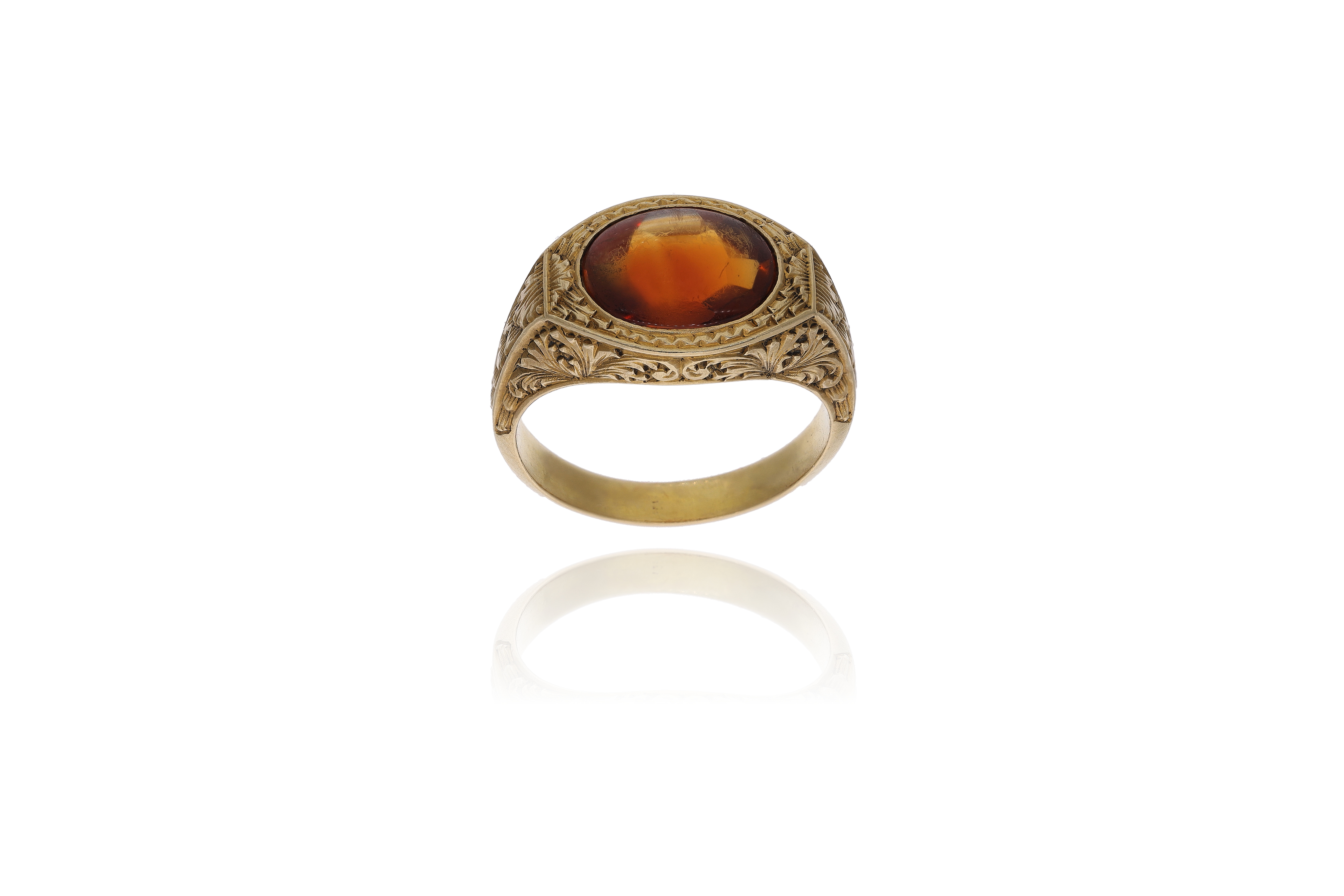 Anello con quarzo giallo - Asta Preziosi