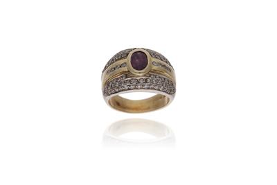 Anello con diamanti e rubino - Asta Preziosi Anello con diamanti e rubino - Asta Preziosi