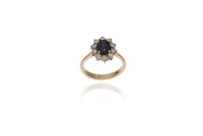 Anello con zaffiri e diamanti - Asta Preziosi Anello con zaffiri e diamanti - Asta Preziosi