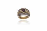 Anello con diamanti e rubino - Asta Preziosi Anello con diamanti e rubino - Asta Preziosi
