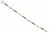 Bracciale con peridoti e smalti - Asta Preziosi Bracciale con peridoti e smalti - Asta Preziosi