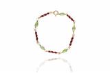 Bracciale con peridoti e smalti - Asta Preziosi Bracciale con peridoti e smalti - Asta Preziosi