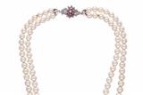 Collana con doppio filo di perle a gradazione - Asta Preziosi Collana con doppio filo di perle a gradazione - Asta Preziosi