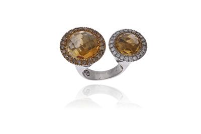 Anello con diamanti e pietre - Asta Preziosi