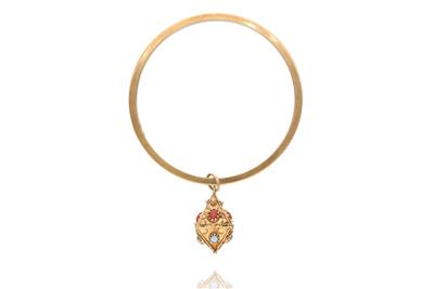 Bracciale rigido con pendente e pietre - Asta Preziosi