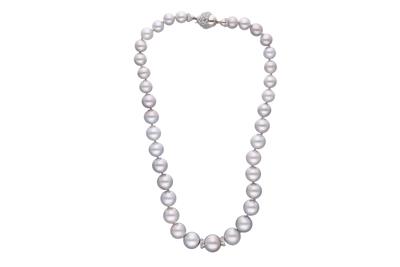 Collana di perle Mari del Sud e diamanti - Asta Preziosi