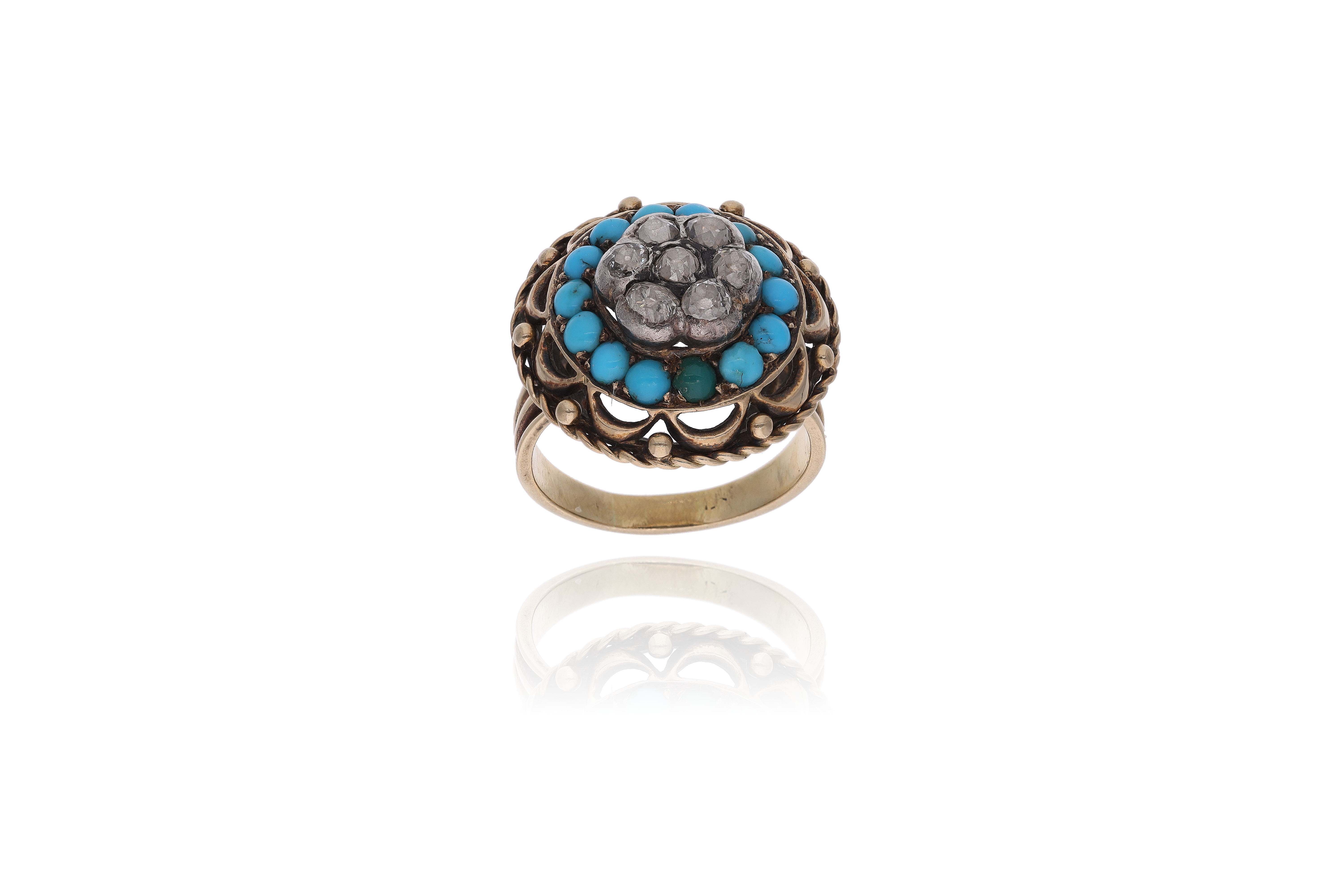 Anello con diamanti e pietre - Asta Preziosi