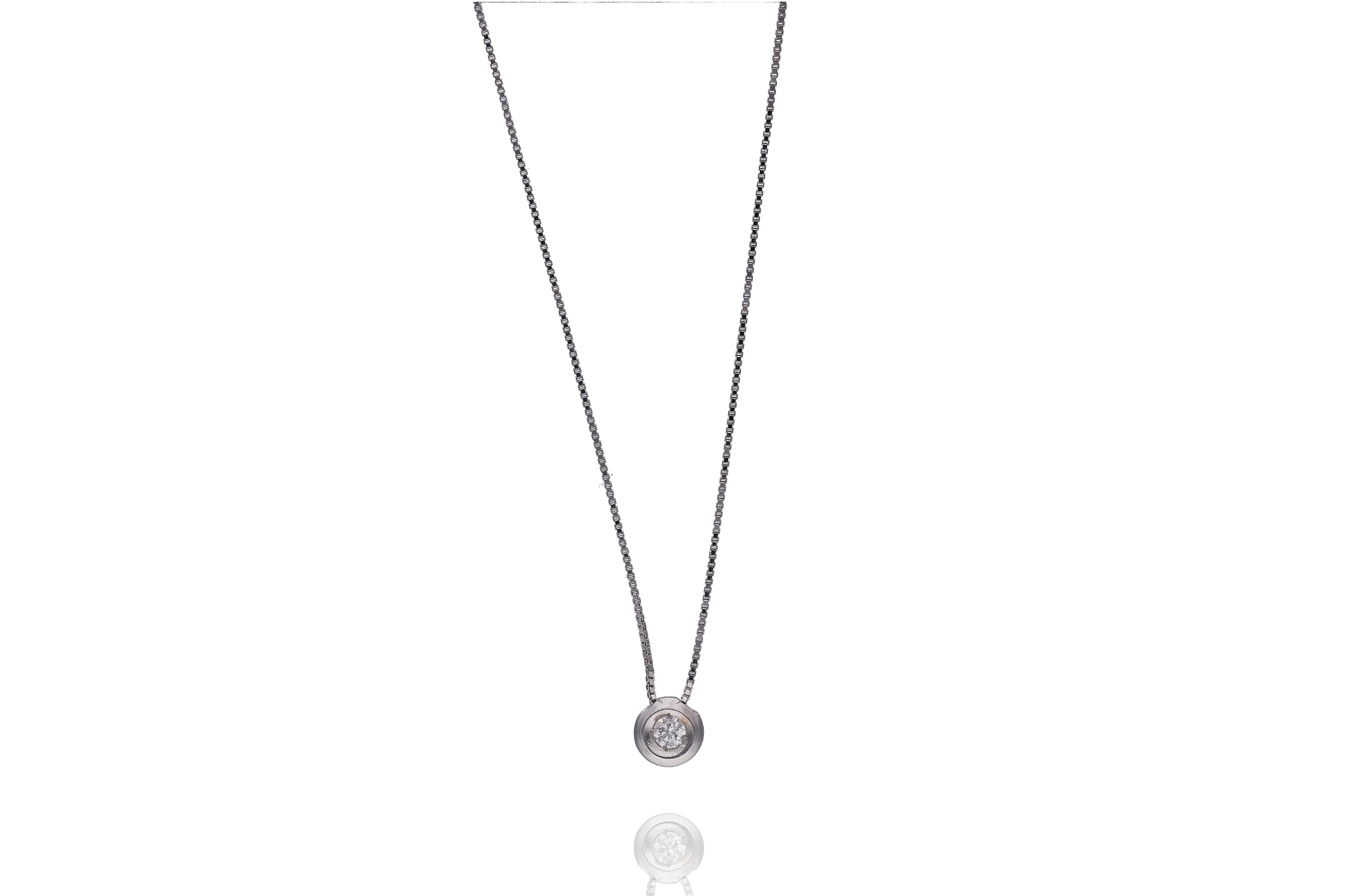 Collana con ciondolo e diamante - Asta Preziosi
