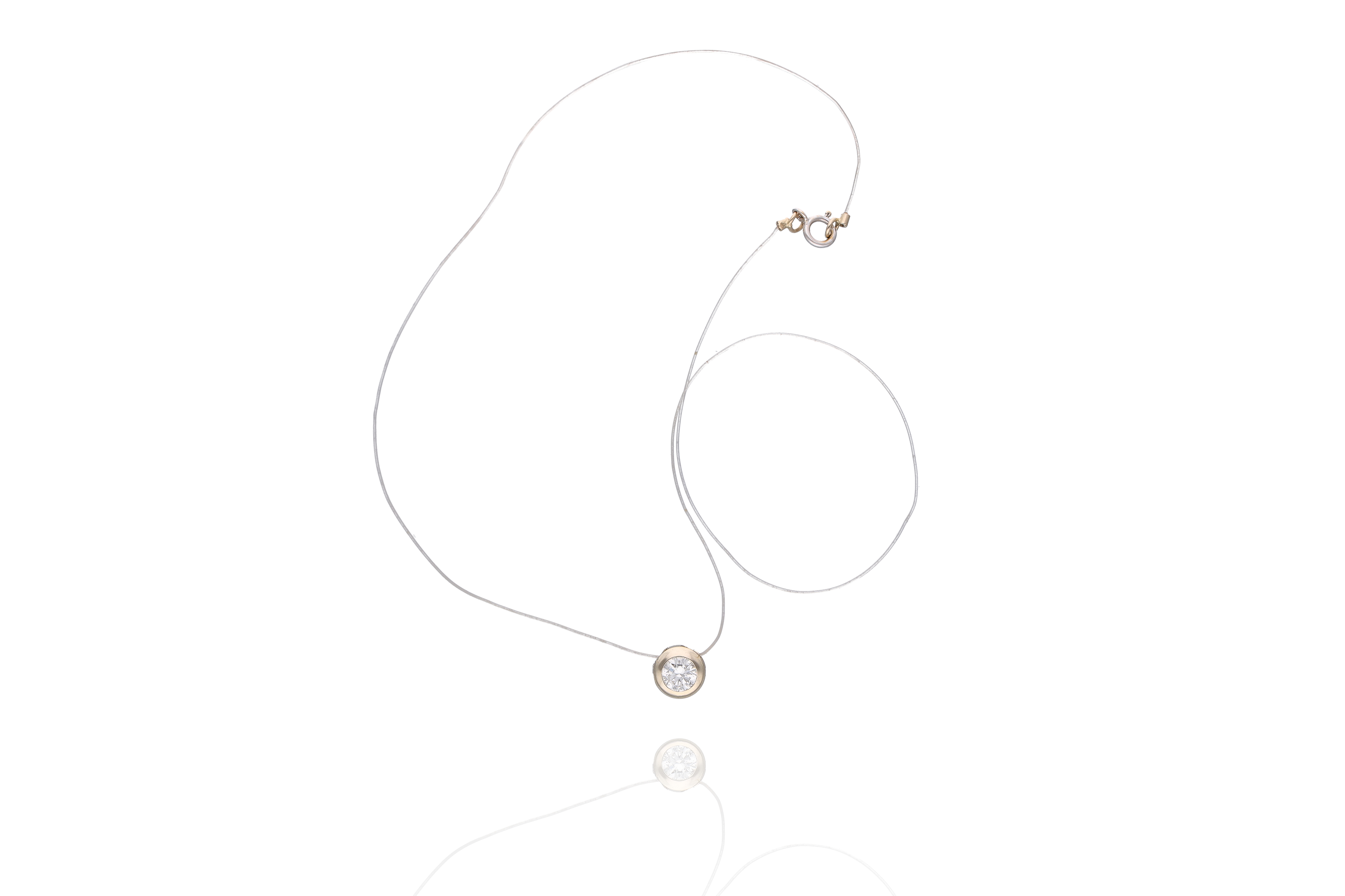 Collana con diamante - Asta Preziosi