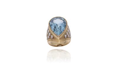 Anello con topazio e diamanti - Asta Preziosi Anello con topazio e diamanti - Asta Preziosi