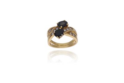 Anello con zaffiri e diamanti - Asta Preziosi Anello con zaffiri e diamanti - Asta Preziosi