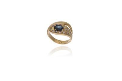 Anello con zaffiro e diamanti - Asta Preziosi Anello con zaffiro e diamanti - Asta Preziosi
